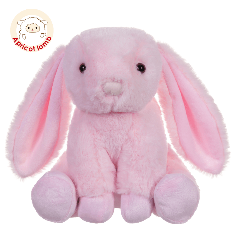 ApricotLamb柔软可爱粉色长耳小兔子公仔玩偶婴幼儿安抚毛绒玩具