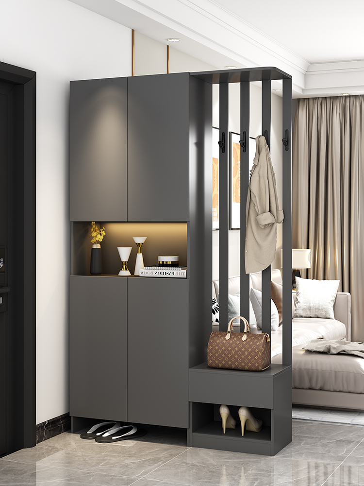 入户玄关柜鞋柜一体到顶双面简约现代小户型隔断柜客厅屏风门厅柜