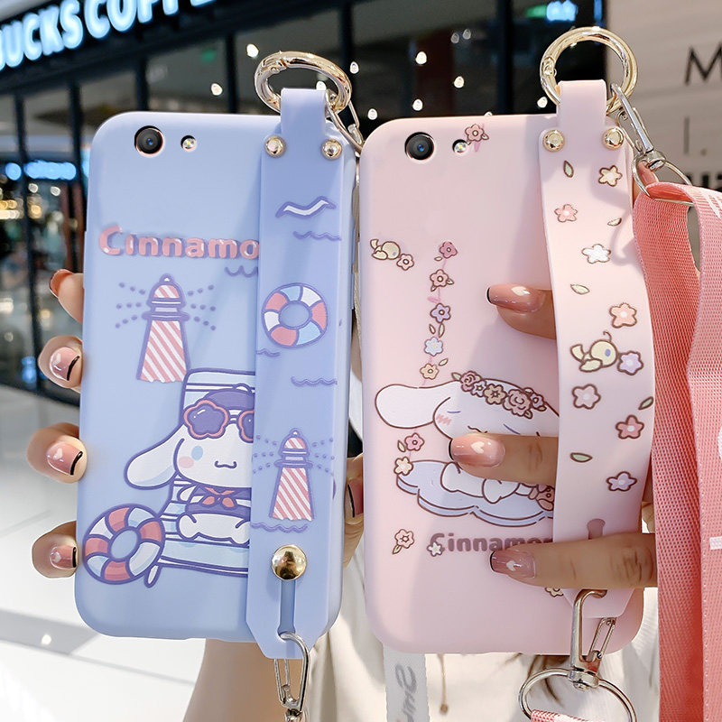 oppoa59s外壳女款软硅胶 可爱_oppoa59手机壳腕带0pp0a59s女款潮oppa