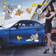 猫和老鼠个性创意车贴可爱装饰保险杠车门划痕遮挡3D卡通汽车贴纸
