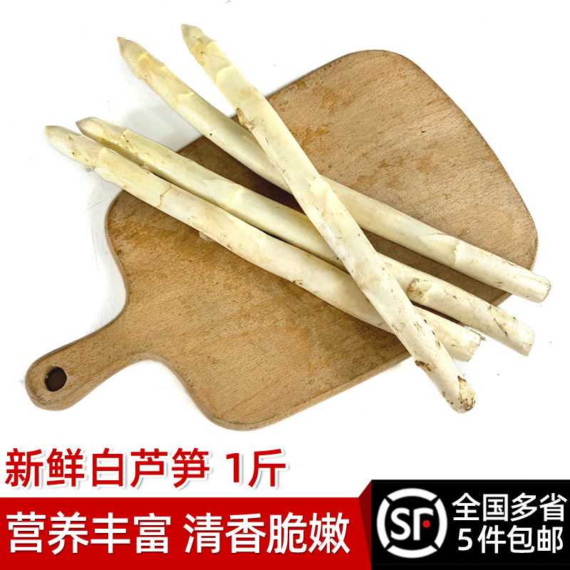 新鲜白芦笋1斤 中西餐铁板火锅生鲜食材配菜沙拉当季蔬菜炒菜凉拌