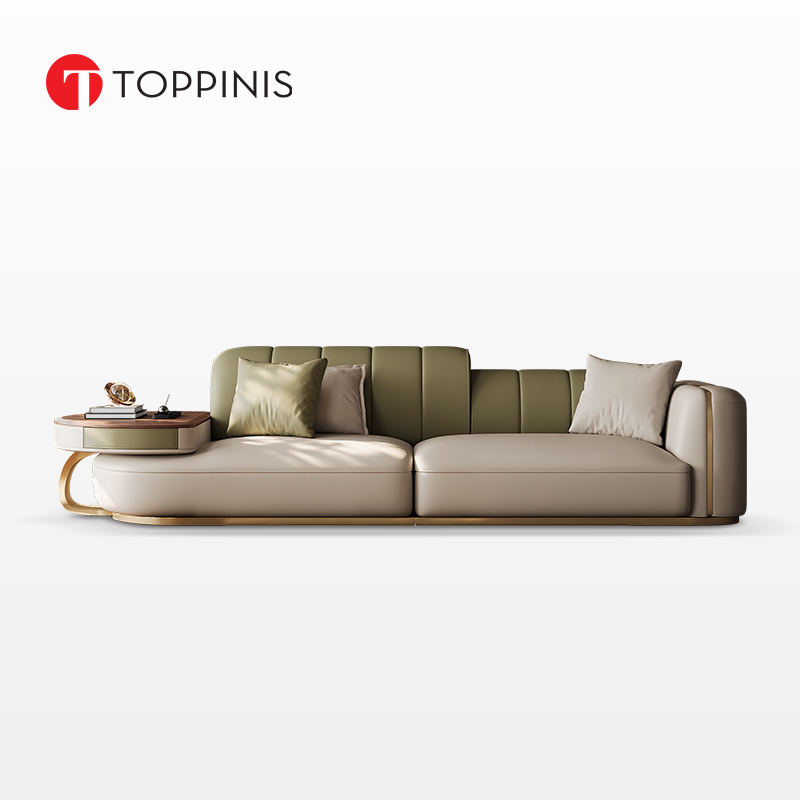Toppinis意式轻奢设计师款沙发豪华大平层客厅高端别墅真皮沙发
