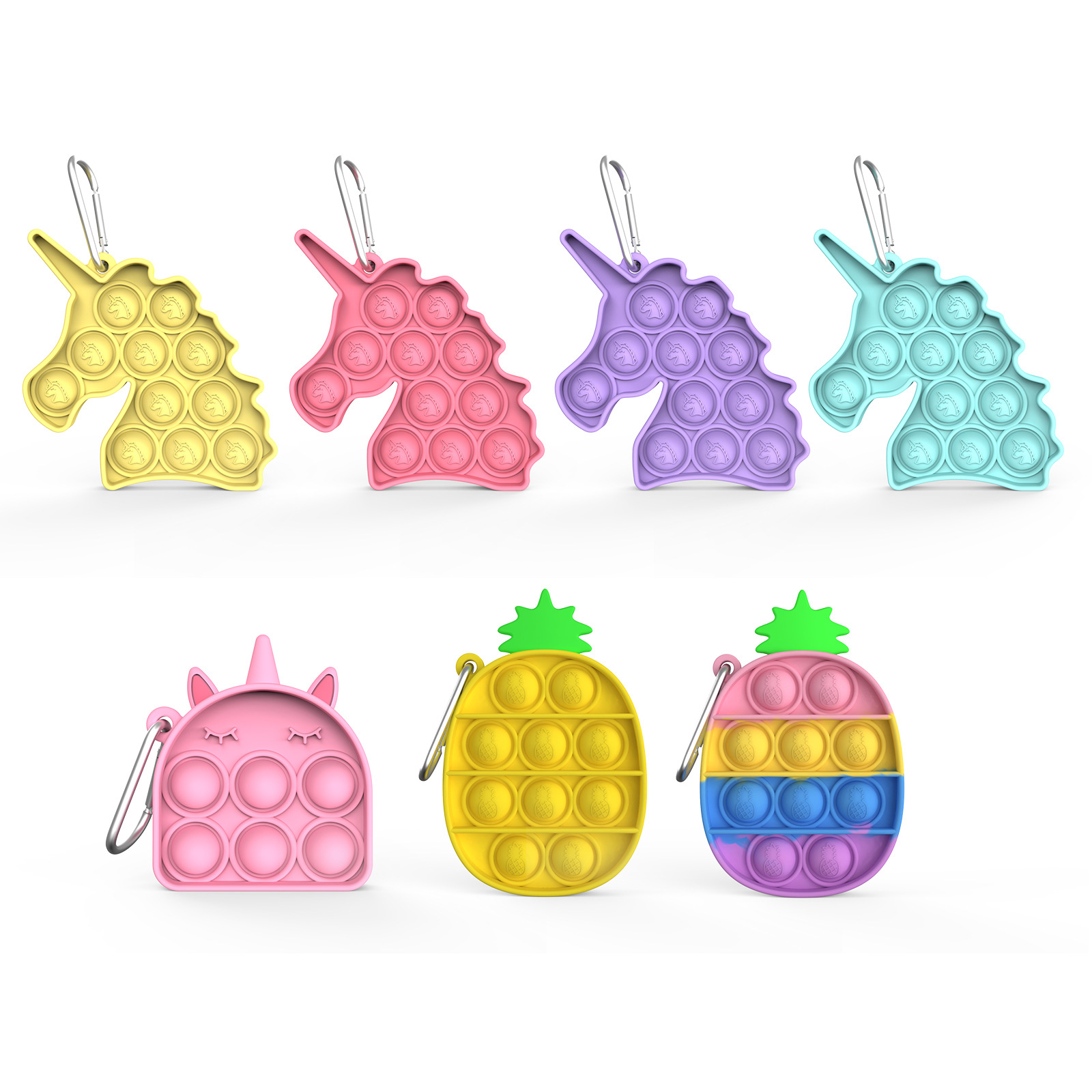 unicorn Key buckle Rodent vanguard children Mental arithmetic desktop Puzzle Toys push pop fidget itin the Toy/Childs/Puzzle/Building block/Model , Other Toys category - from Buy2taobao.com to provide professional Taobao agent buy service