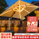 户外遮阳伞庭院伞大太阳伞棚LED灯带别墅花园露天阳台商用罗马伞