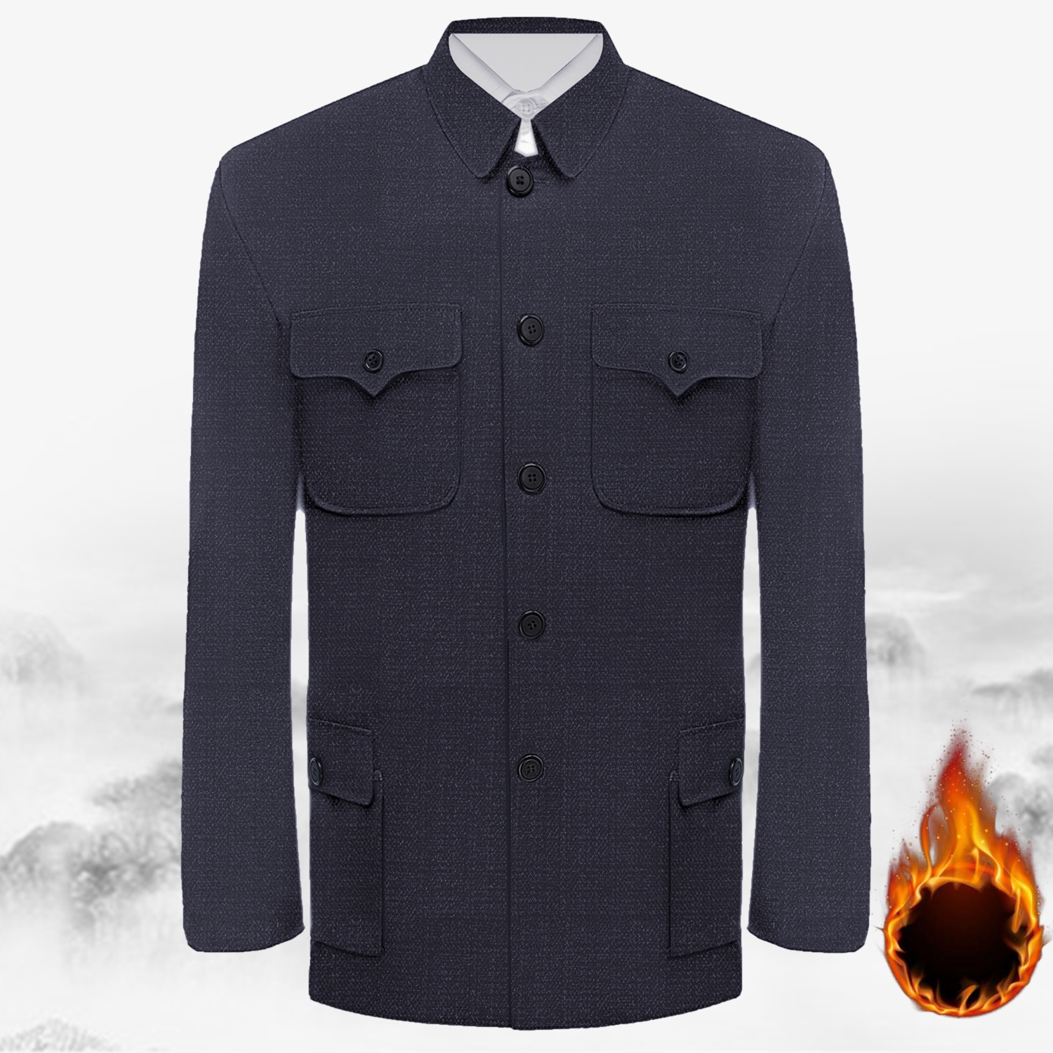 特价中山装男秋冬