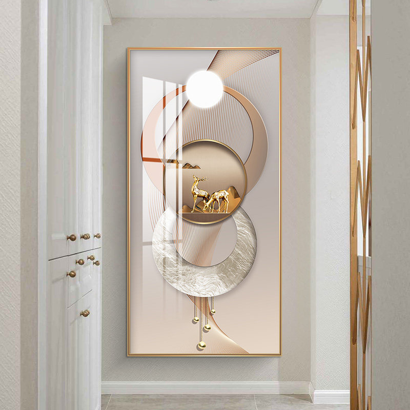 玄关挂画现代简约2021新款