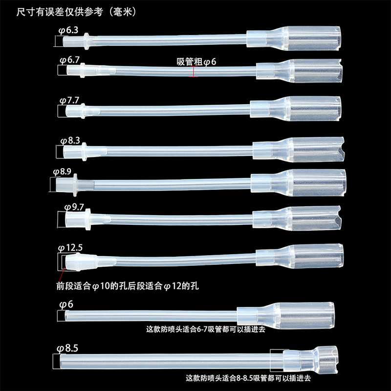 儿童水杯吸管配件止逆阀防喷头控水阀学饮杯吸管配件防呛咬吸用途