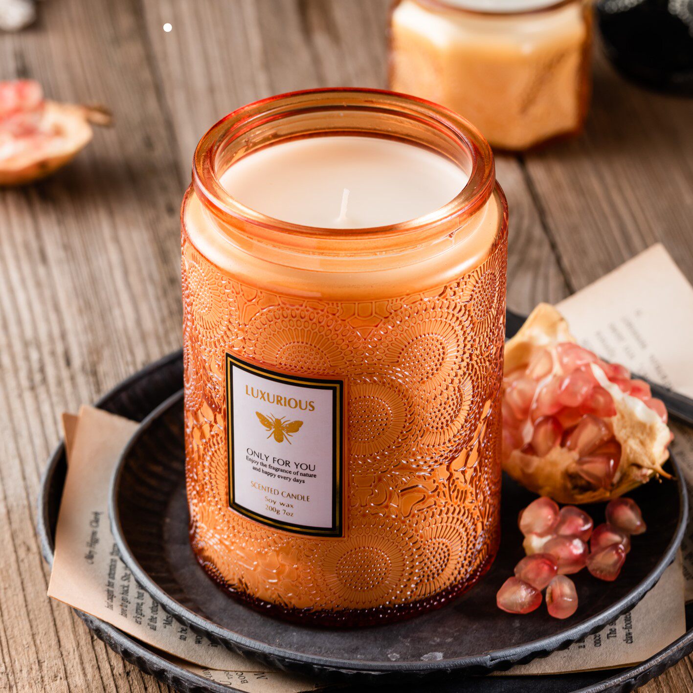 luxurious香薰蜡烛安神助眠室内空气清新浪漫香氛结婚伴手礼北欧