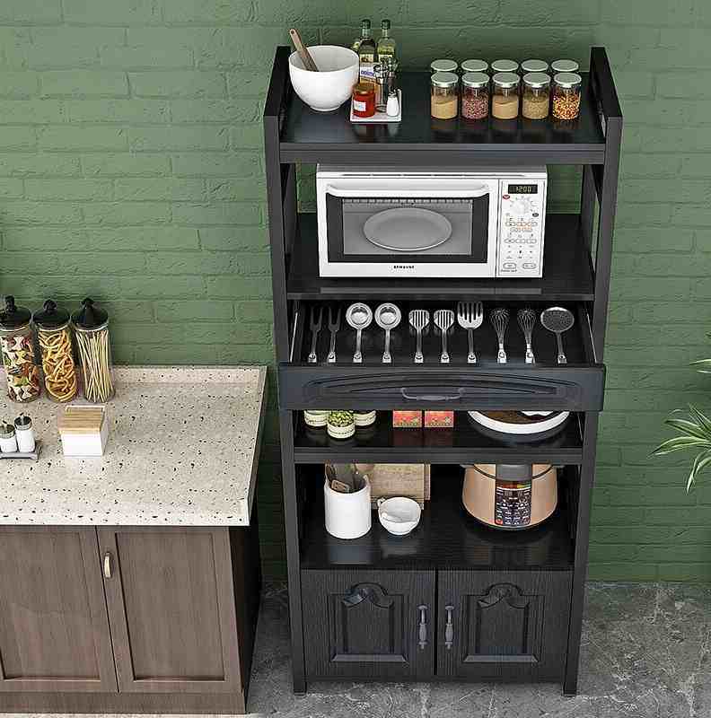 微锅炉架子厨房放锅架厨架置物架落地多层收纳家用多功能微波炉