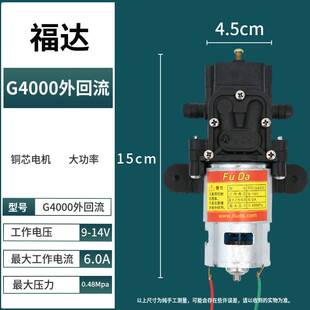 农用背负式电动喷雾器水泵12v大功率小型铜芯电机打药机马达