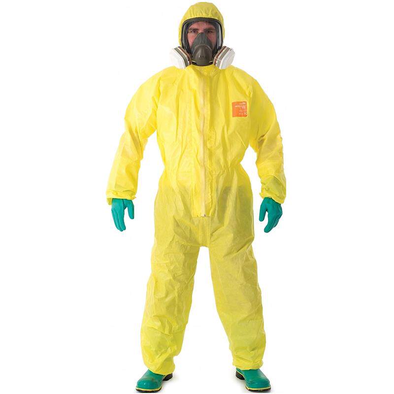 微护佳3000防化服连体全身带帽耐酸碱化学实验防护服防硫酸劳保服