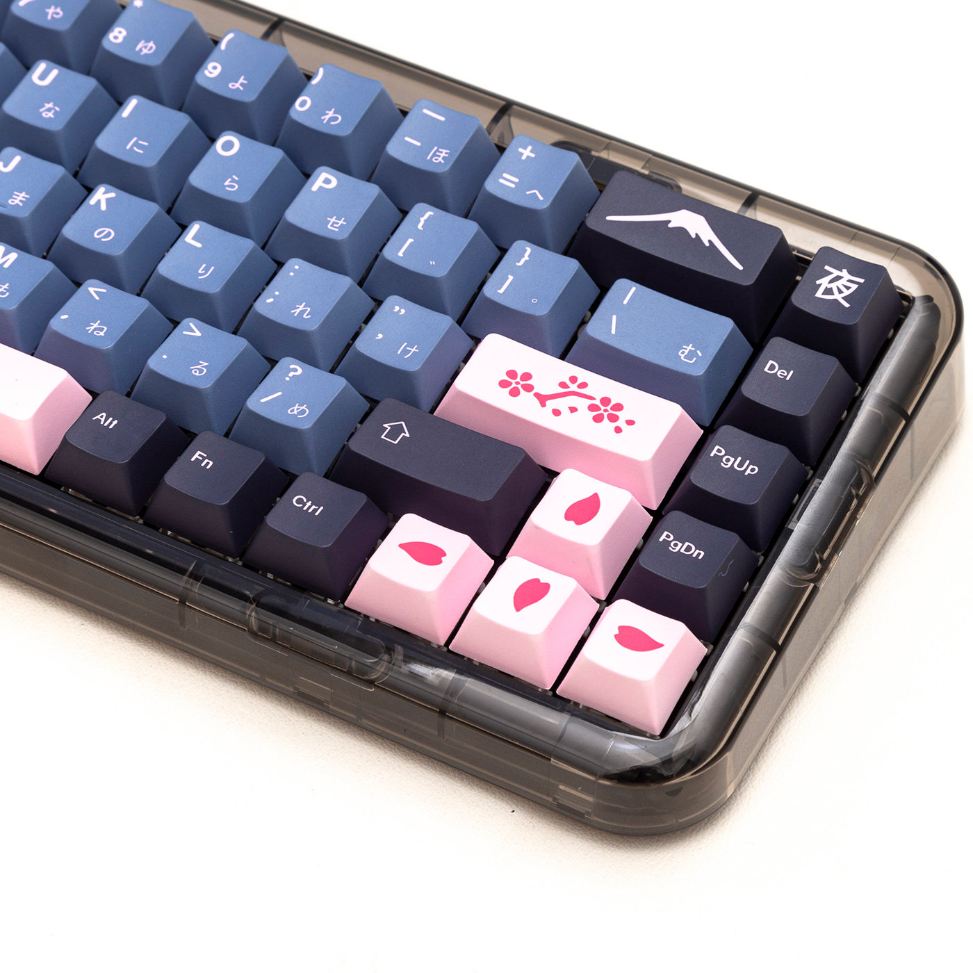 适用jtk nightsakura夜樱原厂高度键帽pbt热升华ikbc宁芝68/75/87