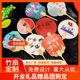 宣纸团扇定制广告扇子加厚来图古风国画文创双面logo定做