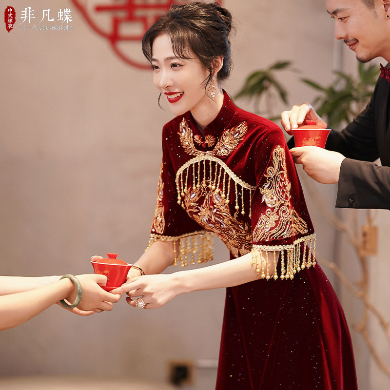敬酒服新娘2022新款春季小个子结婚订婚回门礼服简单大气平时可穿|msdalam kategori Butik wanita / wanita, perkahwinan/Cheongsam/pakaian, pakaian/malam - dari Buy2taobao.com untuk memberikan perkhidmatan ejen Taobao profesional membeli