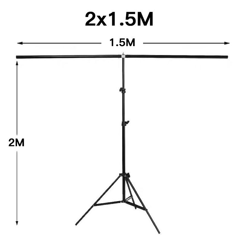 3米摄影背景架简易伸缩杆便携拍照道具支架直播网红照相支架架子