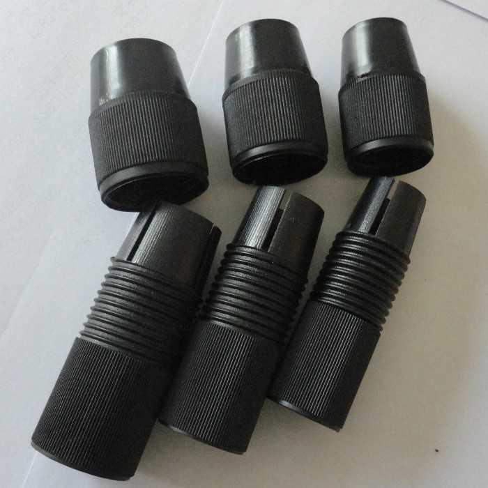 塑料多功能外锁配件不锈钢铝合金抄网杆伸缩固定变径连接器机包邮