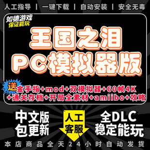 王国之泪PC传说模拟器版送全DLC金手指amiibo存档60帧补丁4k手柄键鼠神龙模拟器yuzu switch电脑单机游戏NS