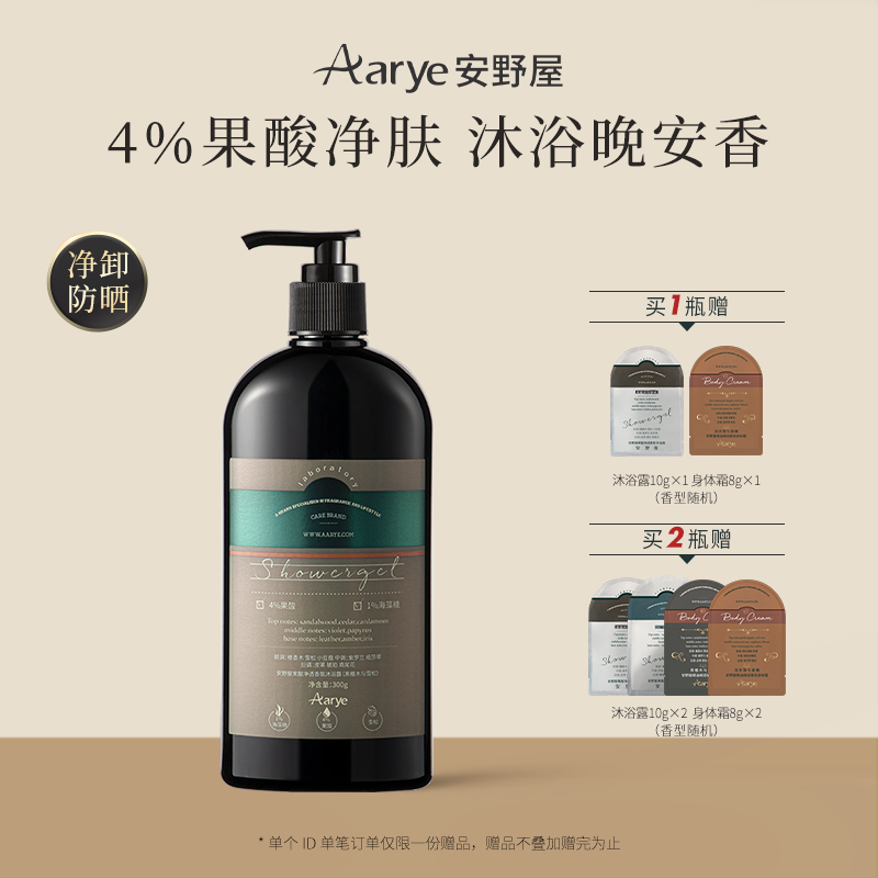 aarye安野屋果酸沐浴露官方正品