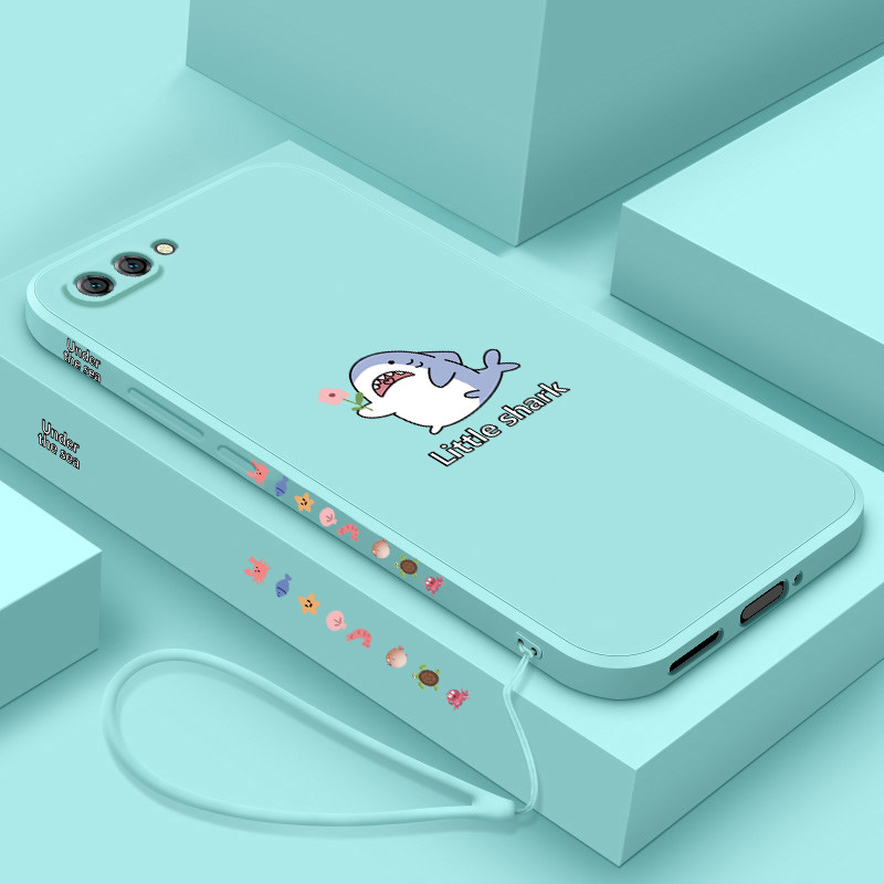 小鲨鱼适用于华为nova2s手机壳液态硅胶6英寸全包镜头防摔手机套新款