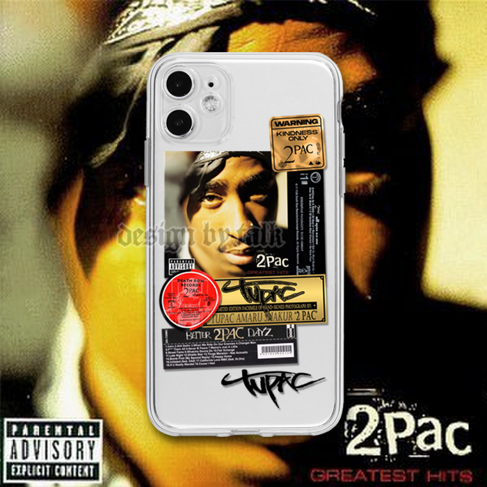 2PAC说唱hiphop透明华为荣耀小米OPPO红米realme三星vivo一加iQOO手机壳适用11苹果13iPhone12promax14plus15