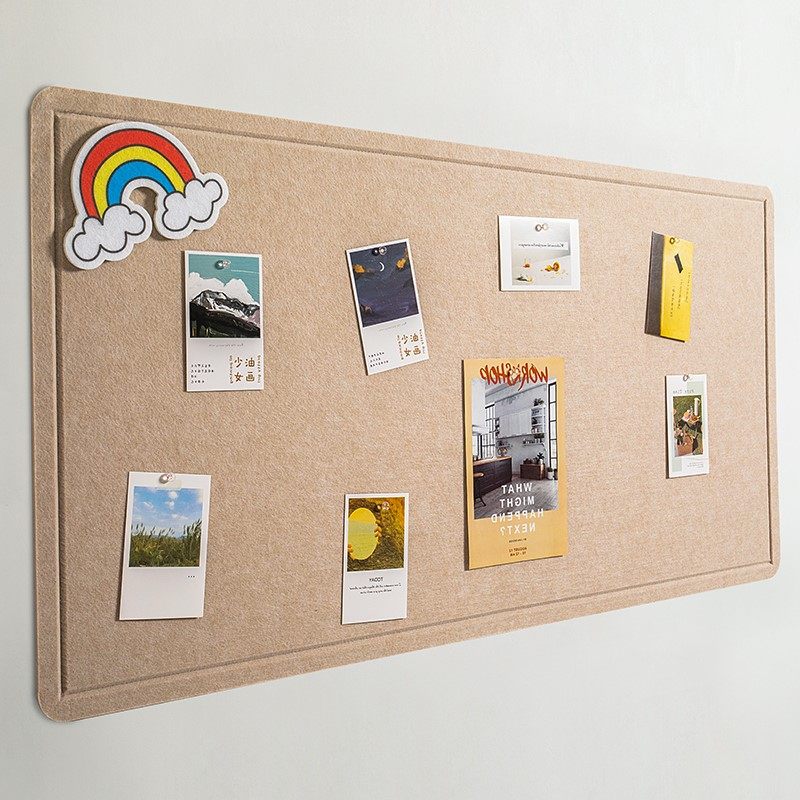 免打孔毛毡板照片墙ins北欧风墙面遮丑装饰幼儿园公示栏毡布墙贴