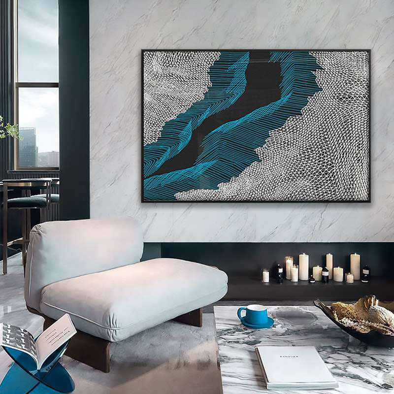 简约现代抽象装饰画客厅玄关书房过道沙发背景墙挂画软装落地壁画