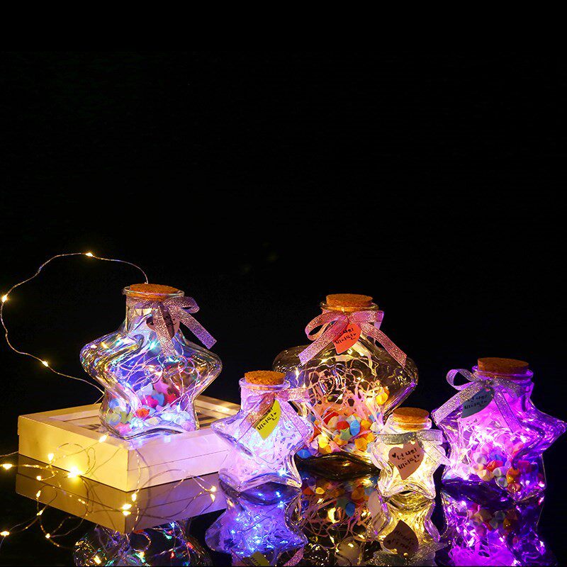 包邮加厚硬塑料彩虹瓶果冻瓶木塞海洋瓶糖果瓶许愿瓶漂流瓶幸运星