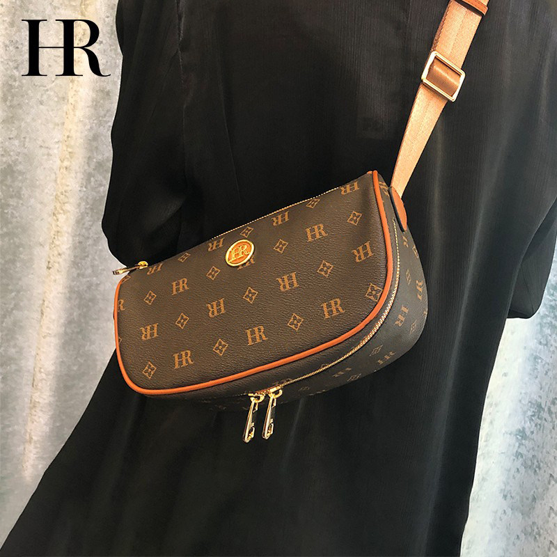 hr赫莲娜女包胸包时尚潮高级质感包包女2023新款时尚斜挎包腰包女