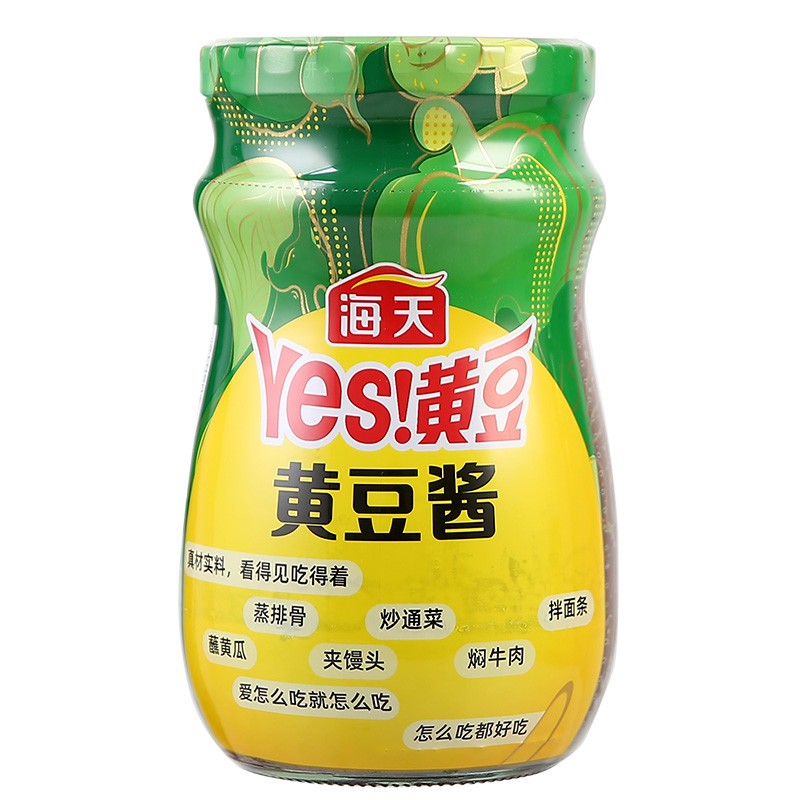 海天800g实惠装东北手抓饼蘸黄豆酱