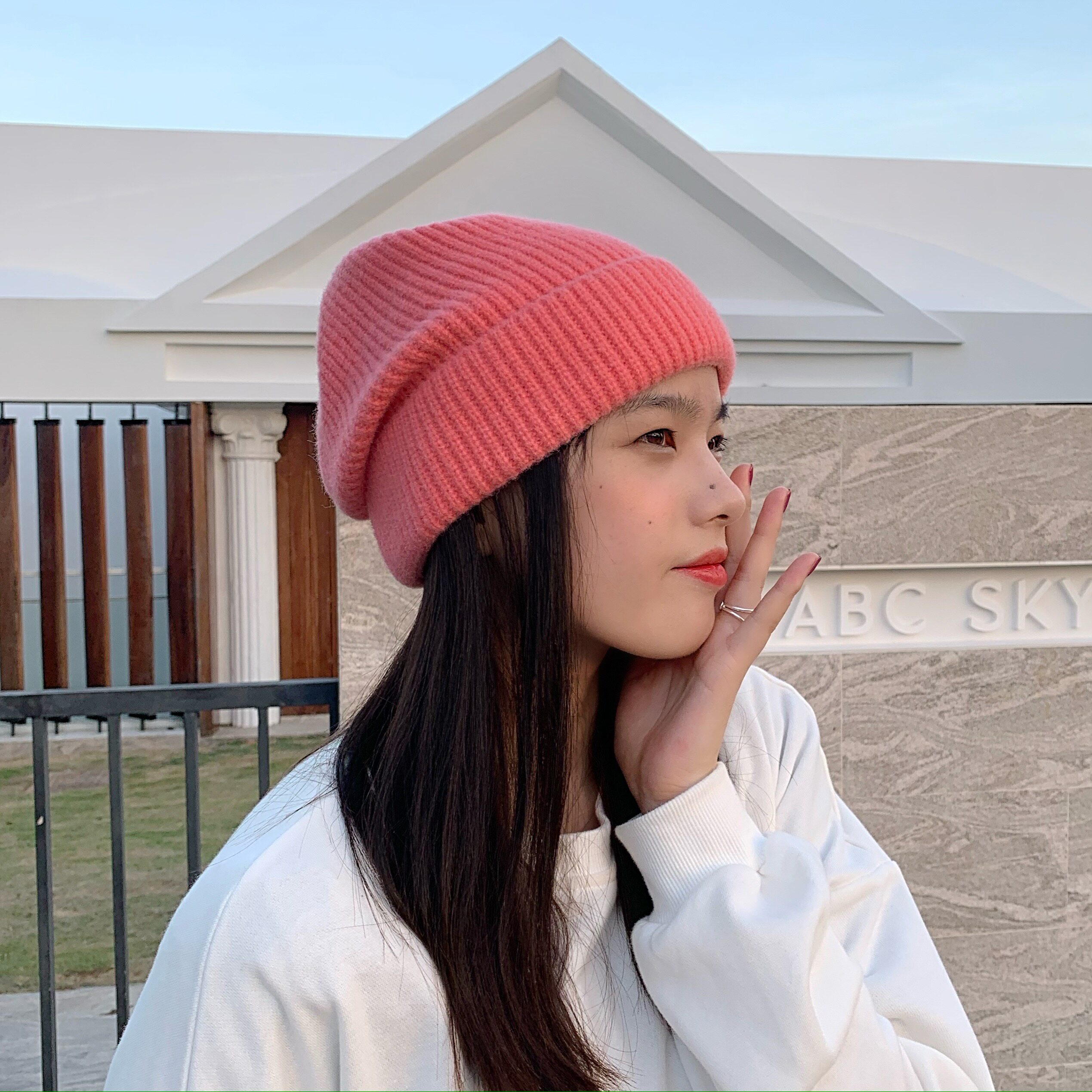 韩剧帽女帽子学生休闲学休闲保暖百搭毛线男主cosplay女装