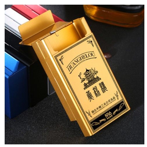 不锈钢1916香烟1916烟壳新款刻字烟盒香姻铁盒软包超薄铁盒铝合金