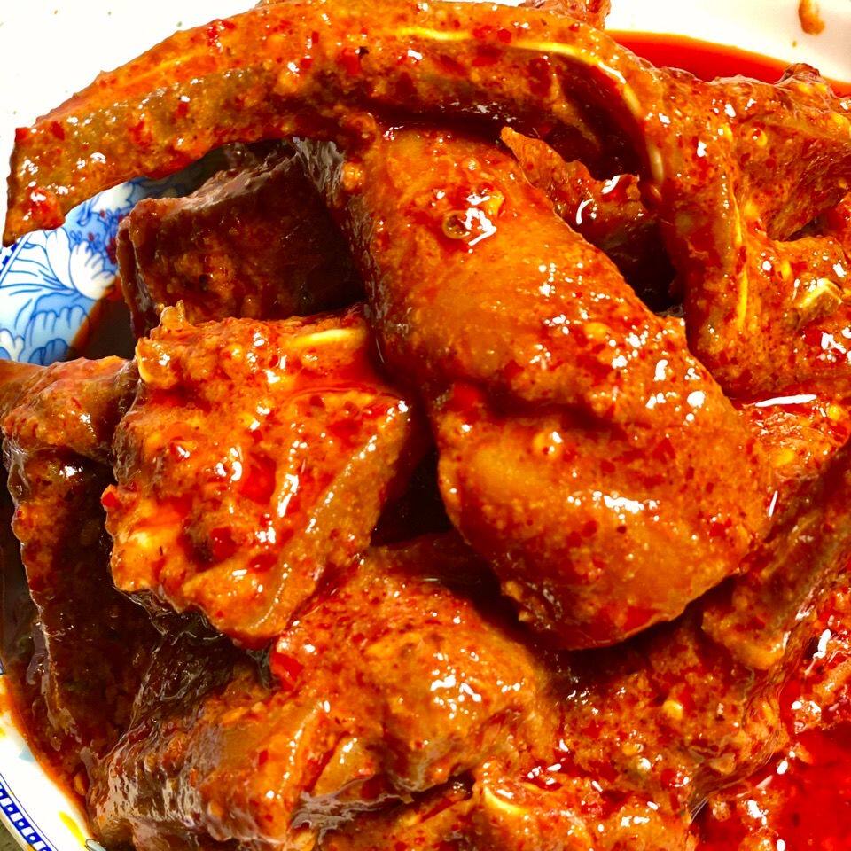 腌酸肉云南特产小吃临沧耿马傣族美食下饭菜腌猪头肉萝卜丝酸辣子