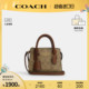 COACH/蔻驰官方 奥莱款女士PVC老花单肩斜挎手提包戴妃包CO975