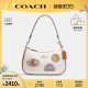 COACH/蔻驰官方 奥莱款女士Teri皮质单肩斜挎手提包腋下包 CJ604