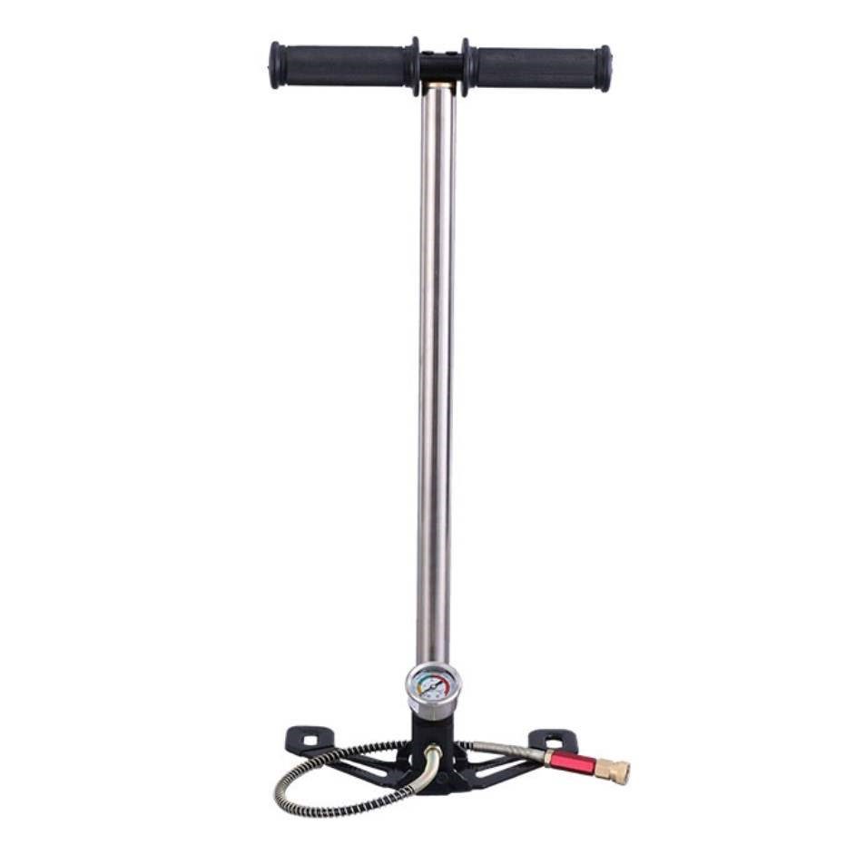 不锈钢高压打气筒30mpa手动水冷油冷四级压缩三级打气筒