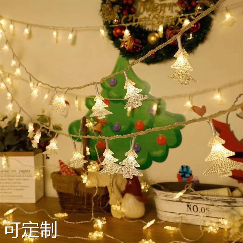led圣诞节装饰串灯圣诞树灯房间派对布置氛围灯彩灯串灯大量