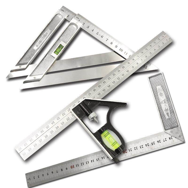 木工角尺直尺五金测量工具直角尺90度三角尺水平钢直尺