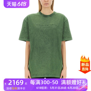 Alexander Wang亚历山大王新款女装带有标志的T恤圆领短袖UCC1241