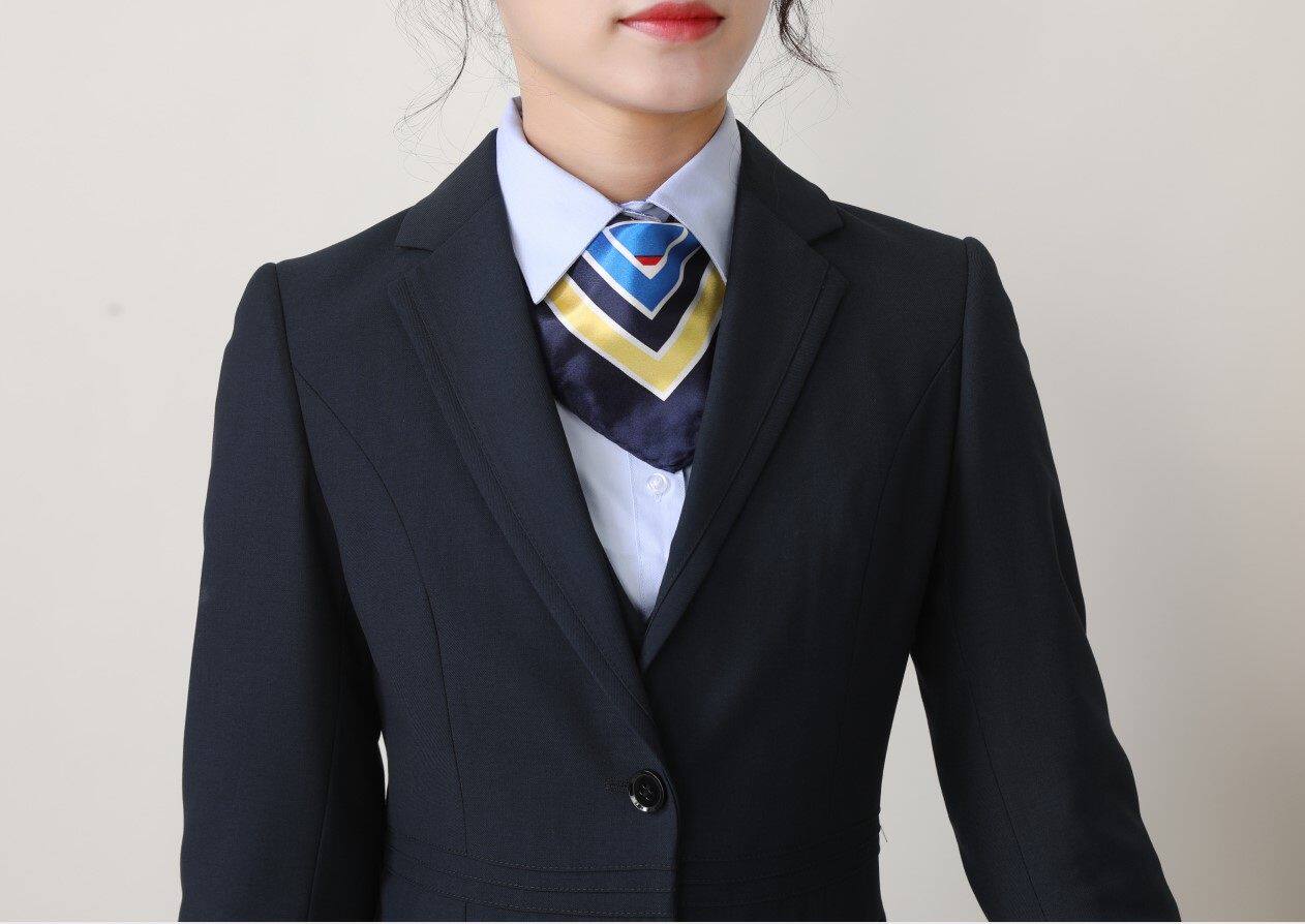 邮政西装储蓄银行藏青青色制服工装职业装修身西服cosplay女装