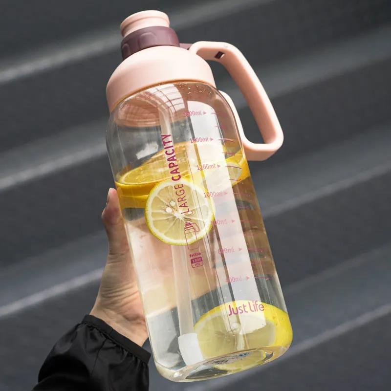大容量男女便携户外水壶防摔吸管杯