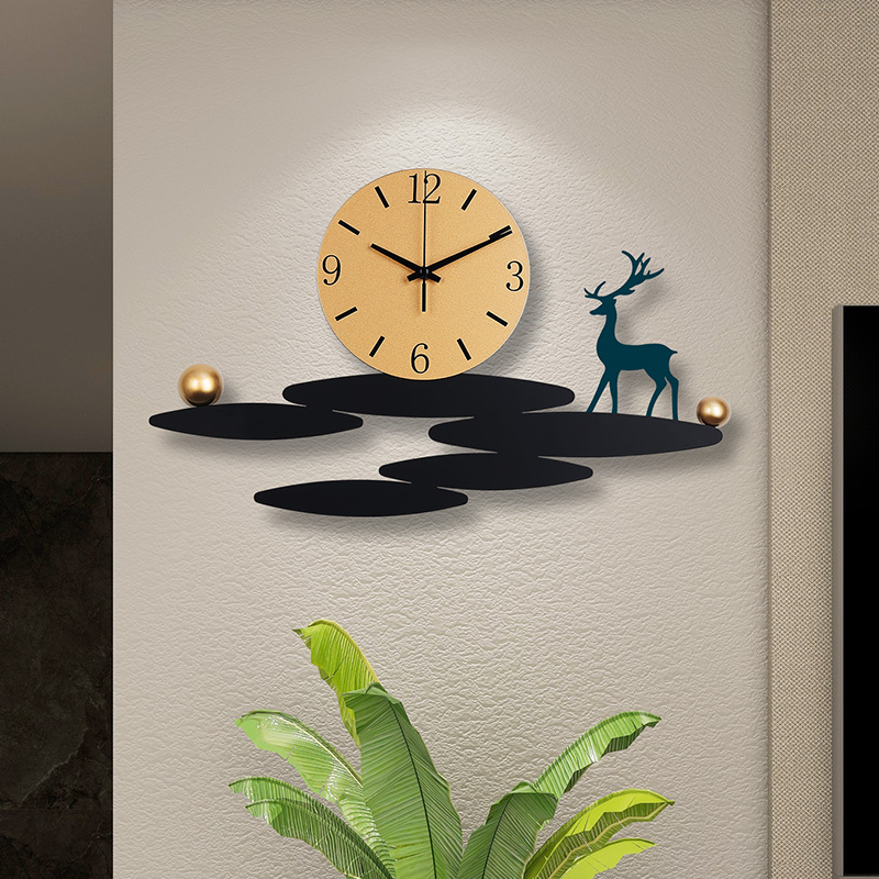 挂钟客厅2024新款现代简约大气挂表个性创意时尚北欧立体装饰钟表