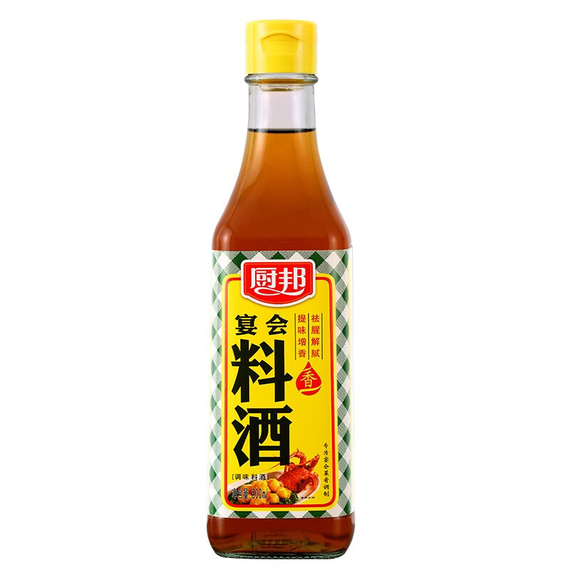 厨邦 料酒 宴会料酒 传统黄酒酿造精制 去腥添香 厨师烹饪 500ml