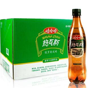 娃哈哈格瓦斯饮料600mlx12大瓶整箱啤酒味麦芽汁碳酸可乐饮品包邮