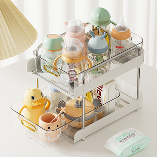 奶瓶收纳架辅食工具柜桌面儿童专用宝宝碗筷餐具盒婴儿用品置物架