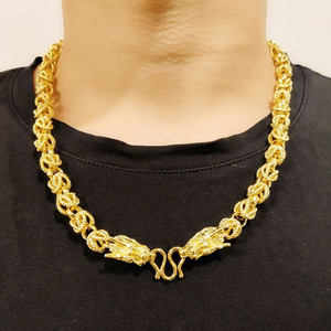 黄金项链男士粗款沙金不掉色图片