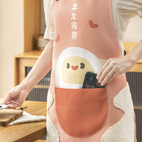 背带围裙可爱家用厨房2022新款帆布专用防水防油全棉可擦手围腰女