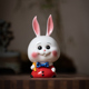 创意可爱小兔子摆件陶瓷卡通客厅桌面装饰品兔年吉祥物车载礼物