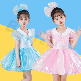 把未来点亮舞蹈服六一儿童节表演服装幼儿园合唱演出女童蓬蓬纱裙