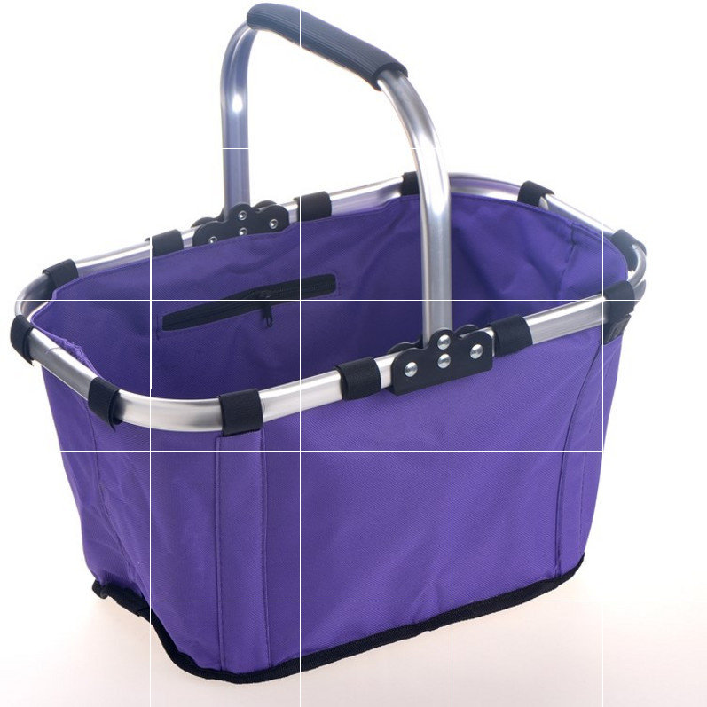 提篮购物篮网红户外手提野餐超市购物折叠环保购物篮