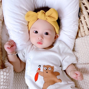 蝴蝶结发箍小孩图片